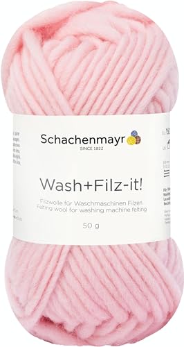 Schachenmayr Wash+Filz-It!, 50G rosa Filzgarne von Schachenmayr since 1822