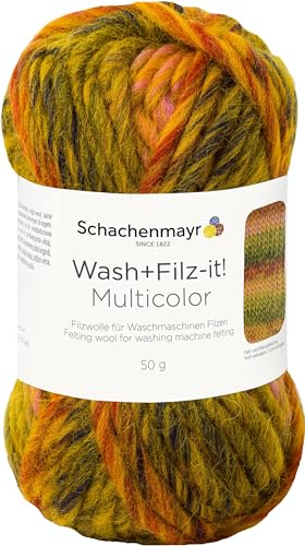 Schachenmayr Wash+Filz-it! Multicolor 9812943-00255 curry Handstrickgarn, Filzgarn, Schurwolle Schachenmayr Wash+Filz-it! Multicolor 9812943-00255 curry Handstrickgarn, Filzgarn, Schurwolle von Schachenmayr since 1822