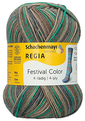 Sockenwolle Regia Festival Color - 4-fädig, 420m/100g, Col.02884 Schachenmayr von Schachenmayr since 1822