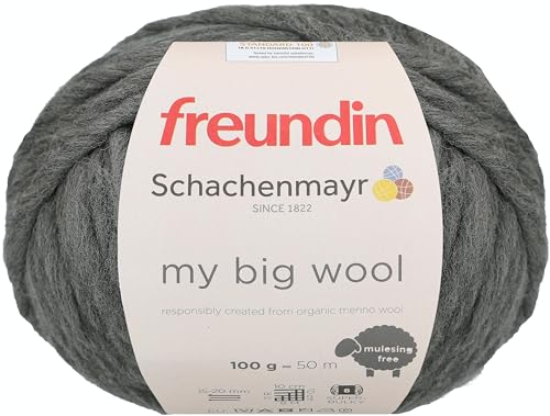 Schachenmayr My Big Wool, 100G mid grey meliert Handstrickgarne von Schachenmayr since 1822