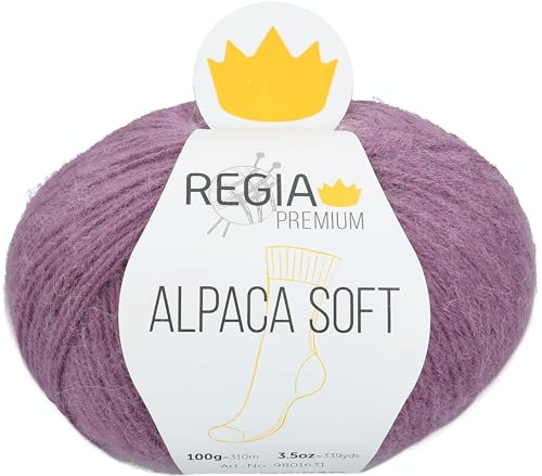 Schachenmayr Regia Premium Alpaca Soft, 100G mauve Handstrickgarne von Regia