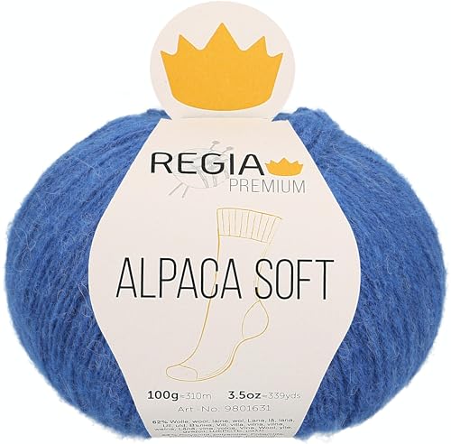 Schachenmayr Regia Premium Alpaca Soft, 100G jeans Handstrickgarne von Regia