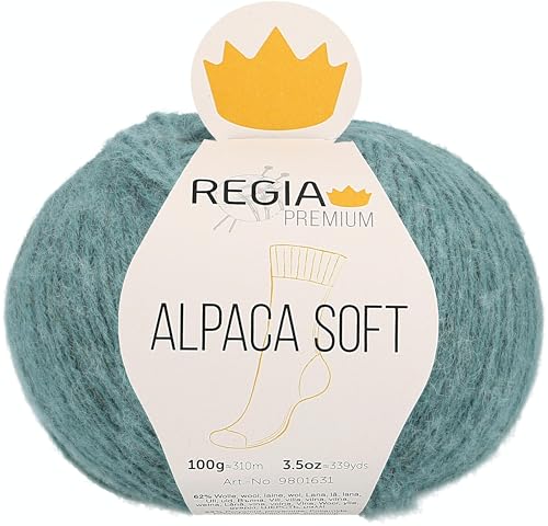 Schachenmayr Regia Premium Alpaca Soft, 100G salbei Handstrickgarne von Regia