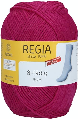 Schachenmayr Regia 8-Fädig, 150G fuchsia Handstrickgarne von Regia