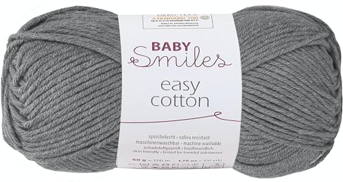 Schachenmayr Baby Smiles Easy Cotton, 50G anthrazit Handstrickgarne von Schachenmayr since 1822