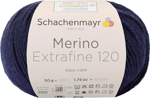 Schachenmayr Merino Extrafine 120, 50G navy blue Handstrickgarne von Schachenmayr since 1822