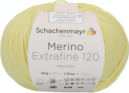 Schachenmayr since 1822 9807552-01175 Handstrickgarne, 100% Schurwolle, Lemon, OneSize, 50 Schachenmayr since 1822 9807552-01175 Handstrickgarne, 100% Schurwolle, Lemon, OneSize, 50 von Schachenmayr since 1822