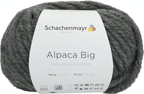 Schachenmayr Alpaca Big, 100G charcoal Handstrickgarne von Schachenmayr since 1822