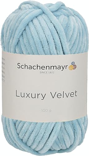 Schachenmayr Luxury Velvet, 100G baby blue Handstrickgarne von Schachenmayr since 1822
