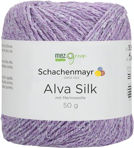 Schachenmayr Alva Silk, 50G Lilac Handstrickgarne von Schachenmayr since 1822