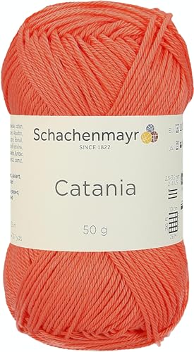 Schachenmayr 9801210-00410 Handstrickgarn, 100% Baumwolle, koralle, 11,5 x 5,2 x 6 cm, 50 Schachenmayr 9801210-00410 Handstrickgarn, 100% Baumwolle, koralle, 11,5 x 5,2 x 6 cm, 50 von Schachenmayr since 1822