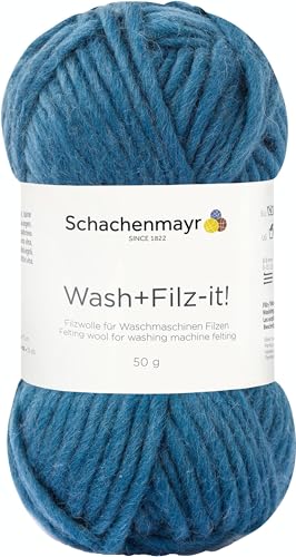Schachenmayr Wash+Filz-It!, 50G Petrol Filzgarne von Schachenmayr since 1822