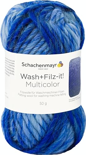 Schachenmayr Wash+Filz-It! Multicolor, 50G ocean Filzgarne von Schachenmayr since 1822