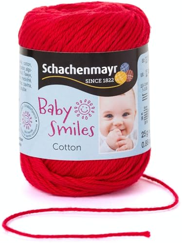 Schachenmayr Baby Smiles Cotton, 25G red Handstrickgarne von Schachenmayr since 1822