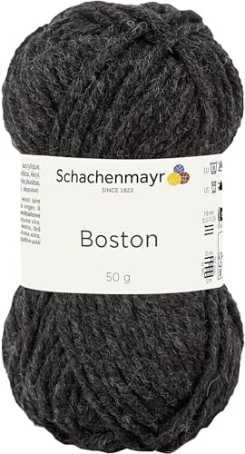 Schachenmayr Boston, 50G anthrazit melier Handstrickgarne von Schachenmayr since 1822