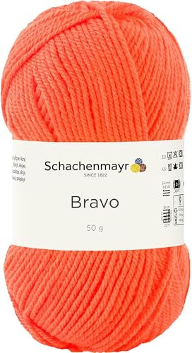 Schachenmayr Bravo 9801211-08279 neonorange Handstrickgarn, Häkelgarn von Schachenmayr since 1822