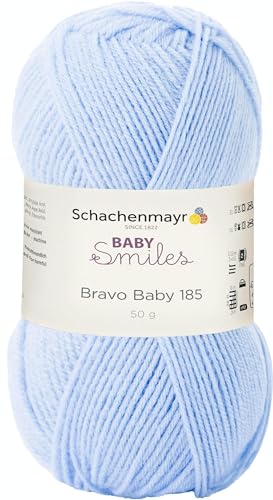Schachenmayr Bravo Baby 185, 50G hellblau Handstrickgarne von Schachenmayr since 1822