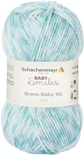 Schachenmayr Baby Smiles Bravo Baby 185 9801212-00188 aqua blue print Handstrickgarn, Häkelgarn, Babygarn von Schachenmayr since 1822