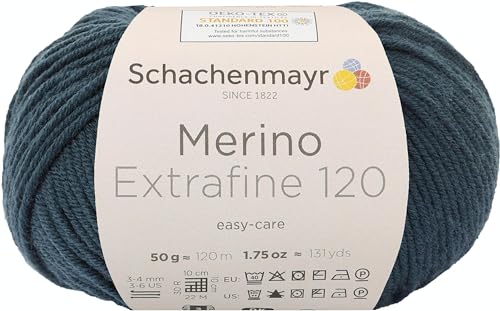 Schachenmayr Merino Extrafine 120, 50G graugrün Handstrickgarne von Schachenmayr since 1822