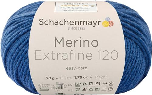 Schachenmayr Merino Extrafine 120 9807552-00154 jeans Handstrickgarn, Schurwolle von Schachenmayr since 1822
