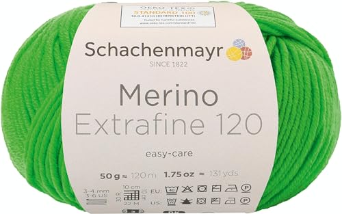 Schachenmayr Merino Extrafine 120, 50G wiesengrün Handstrickgarne von Schachenmayr since 1822