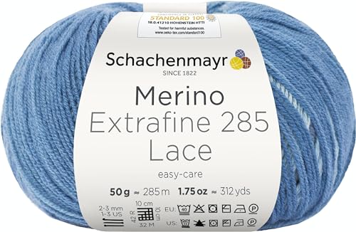 Schachenmayr Merino Extrafine 285 Lace, 50G denim Handstrickgarne von Schachenmayr since 1822