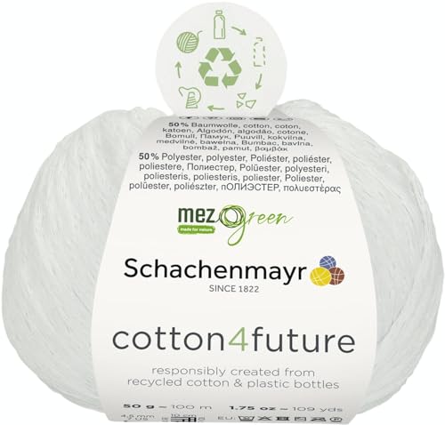 Schachenmayr Cotton4Future, 50G White Handstrickgarne von Schachenmayr since 1822