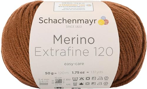 Schachenmayr Merino Extrafine 120, 50G chestnut Handstrickgarne von Schachenmayr since 1822