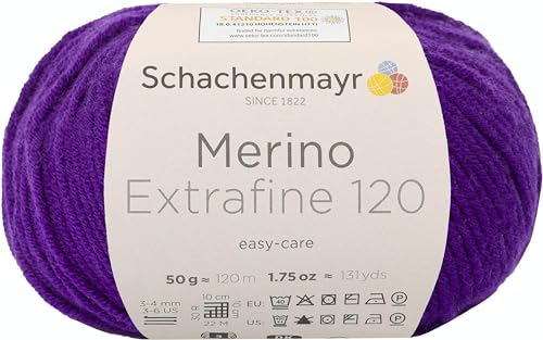 Schachenmayr Merino Extrafine 120, 50G Anemone Handstrickgarne von Schachenmayr since 1822