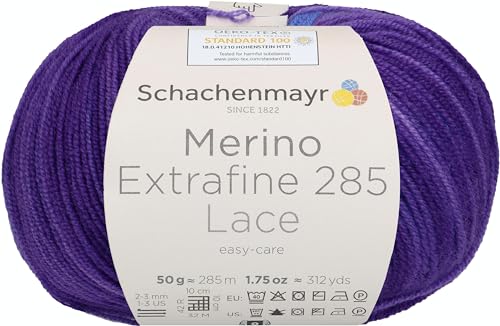Schachenmayr Merino Extrafine 285 Lace, 50G ultraviolett Handstrickgarne von Schachenmayr since 1822