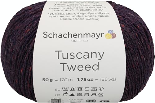 Schachenmayr Tuscany Tweed, 50G brombeer Handstrickgarne von Schachenmayr since 1822