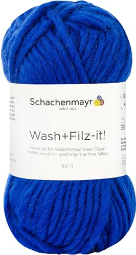 Schachenmayr Wash+Filz-It!, 50G azur Filzgarne von Schachenmayr since 1822