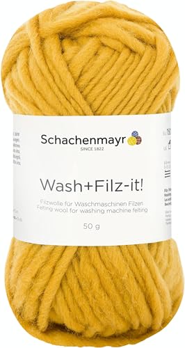 Schachenmayr Wash+Filz-It!, 50G mustard Filzgarne von Schachenmayr since 1822