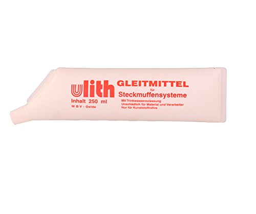 Gleitmittel 250 ml Ulith für KG Rohre Schmiermittel Gleitmittel Abwasserrohr HT KG Rohr (ST01 1002) von Schatec