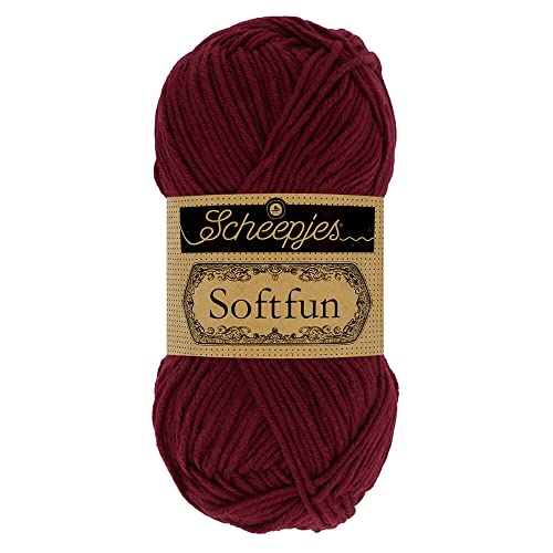 Scheepjes 1592-2 Softfun Baumwolle Garn, 2637 Mahogany, 10x50g, 10 Count Scheepjes 1592-2 Softfun Baumwolle Garn, 2637 Mahogany, 10x50g, 10 Count von Scheepjes