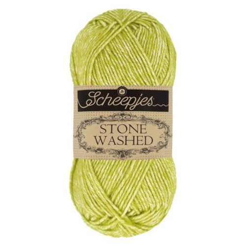 Scheepjes 1664-827 Stone Washed Baumwolle Garn, 78% 22% Acryl, 827 Peridot, 1x50g Scheepjes 1664-827 Stone Washed Baumwolle Garn, 78% 22% Acryl, 827 Peridot, 1x50g von Scheepjes