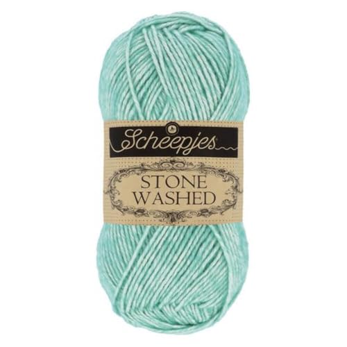 Scheepjes 1664-828 Stone Washed Baumwolle Garn, 78% 22% Acryl, 828 Larimar, 1x50g Scheepjes 1664-828 Stone Washed Baumwolle Garn, 78% 22% Acryl, 828 Larimar, 1x50g von Scheepjes