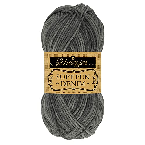 Scheepjes 1672-502 Softfun Denim Baumwolle Garn, 502, 1x50g Scheepjes 1672-502 Softfun Denim Baumwolle Garn, 502, 1x50g von Scheepjes