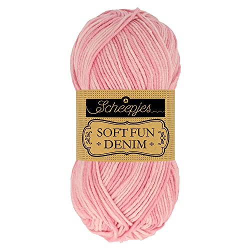 Scheepjes 1672-504 Softfun Denim Baumwolle Garn, 504, 1x50g Scheepjes 1672-504 Softfun Denim Baumwolle Garn, 504, 1x50g von Scheepjes
