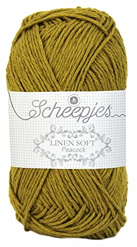 Scheepjes 1675-610 Linen Soft Baumwolle Garn, 610, 1x50g von Scheepjes
