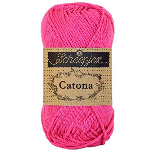 Scheepjes - Scheepjes 114 Schockierend Rosa Catona Garn - 1x25g von Scheepjes