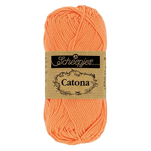 Scheepjes - Scheepjes 386 Pfirsich Catona Garn - 1x50g von Scheepjes