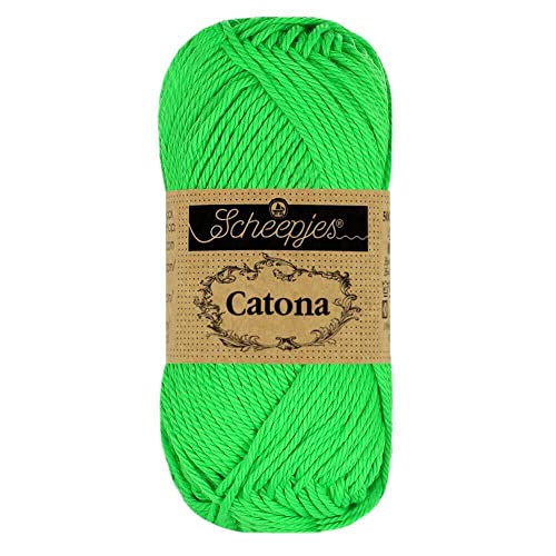 Scheepjes - Scheepjes 602 Neón Verde Catona Hilo - 1x50g von Scheepjes