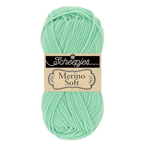 Scheepjes 1679-628 Merino Soft Baumwolle Garn, 50% Superwash-Merinowolle Mikrofaser 25% Acryl-Mischgewebe, 628 Botticelli, 1x50g Scheepjes 1679-628 Merino Soft Baumwolle Garn, 50% Superwash-Merinowolle Mikrofaser 25% Acryl-Mischgewebe, 628 Botticelli, 1x50g von Scheepjes