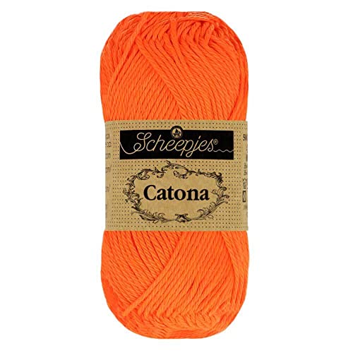 Scheepjes - Scheepjes 603 Neón Naranja Catona Hilo - 1x10g Scheepjes - Scheepjes 603 Neón Naranja Catona Hilo - 1x10g von Scheepjes