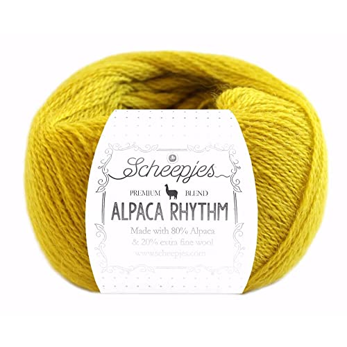Scheepjes Alpaca Rhythm Garn 1x25g - 668 Disco, Weiches Alpaka-Mischgarn von Scheepjes