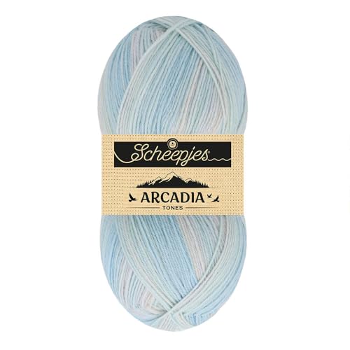 Scheepjes Arcadia Tones 1x100g Garn - 701 Lagoon, ideal für Stricken und Häkeln von Scheepjes