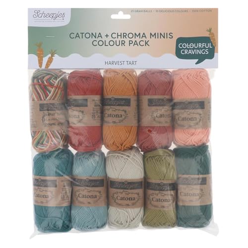 Scheepjes Catona und Chroma Colour Pack 10x25g - Ernte T. Scheepjes Catona und Chroma Colour Pack 10x25g - Ernte T. von Scheepjes