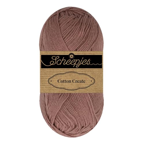 Scheepjes Cotton Create 1x50g - 659 Secure, Brauner Baumwollgarn für kreative Projekte Scheepjes Cotton Create 1x50g - 659 Secure, Brauner Baumwollgarn für kreative Projekte von Scheepjes