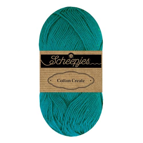 Scheepjes Cotton Create 1x50g - 724 Turn, Grünes Baumwollgarn für Häkel- und Strickprojekte Scheepjes Cotton Create 1x50g - 724 Turn, Grünes Baumwollgarn für Häkel- und Strickprojekte von Scheepjes